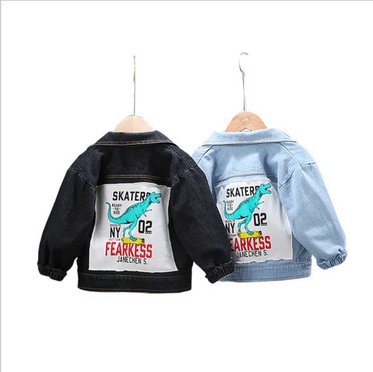 Kids Windbreaker Jacket jack clothing 100% Cotton Unisex Denim Boys Coat
