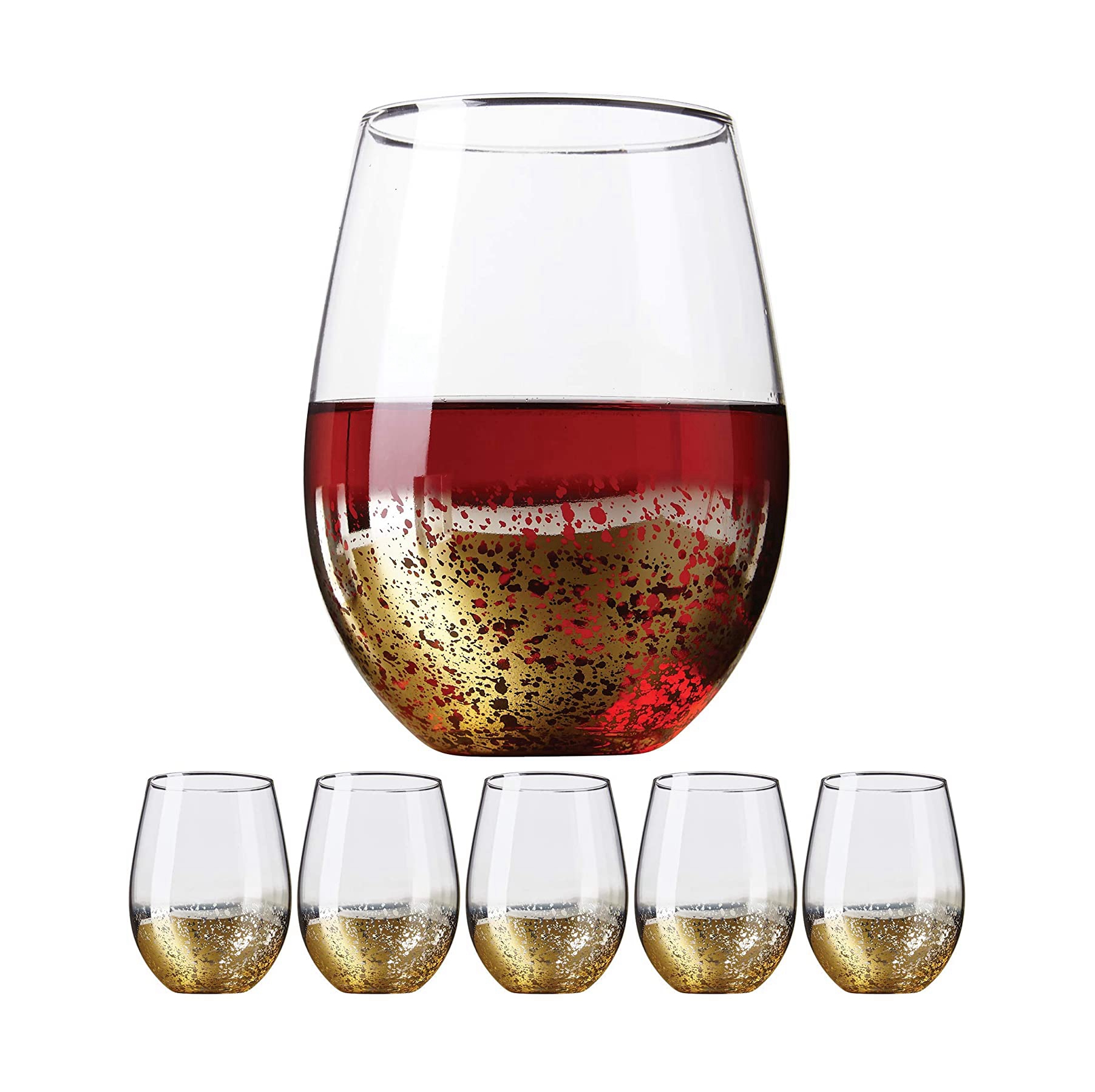 12 oz пластиковые стальные Шампанский флейт прозрачный Stemless сок десертные кофейные бокалы для вина