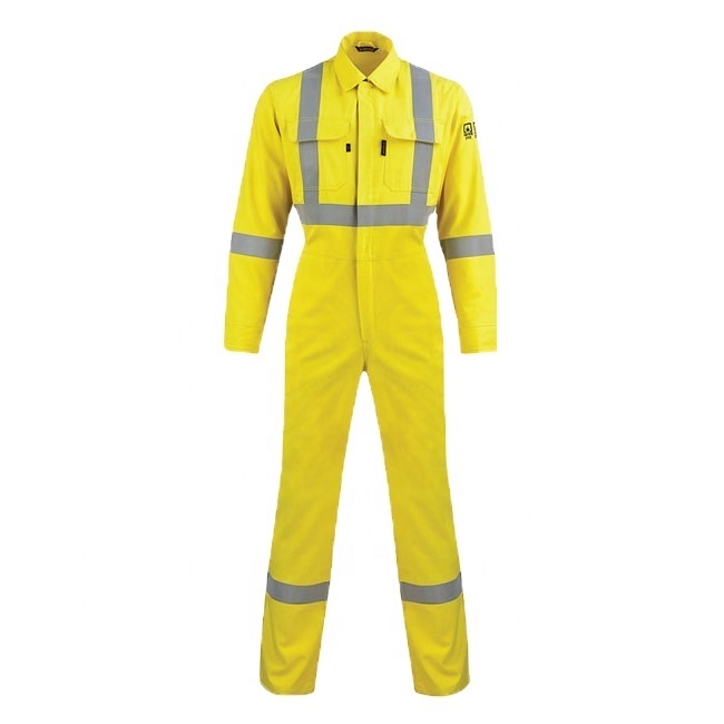 Flame retardant work clothes with high visibility FR men's and women's clothing