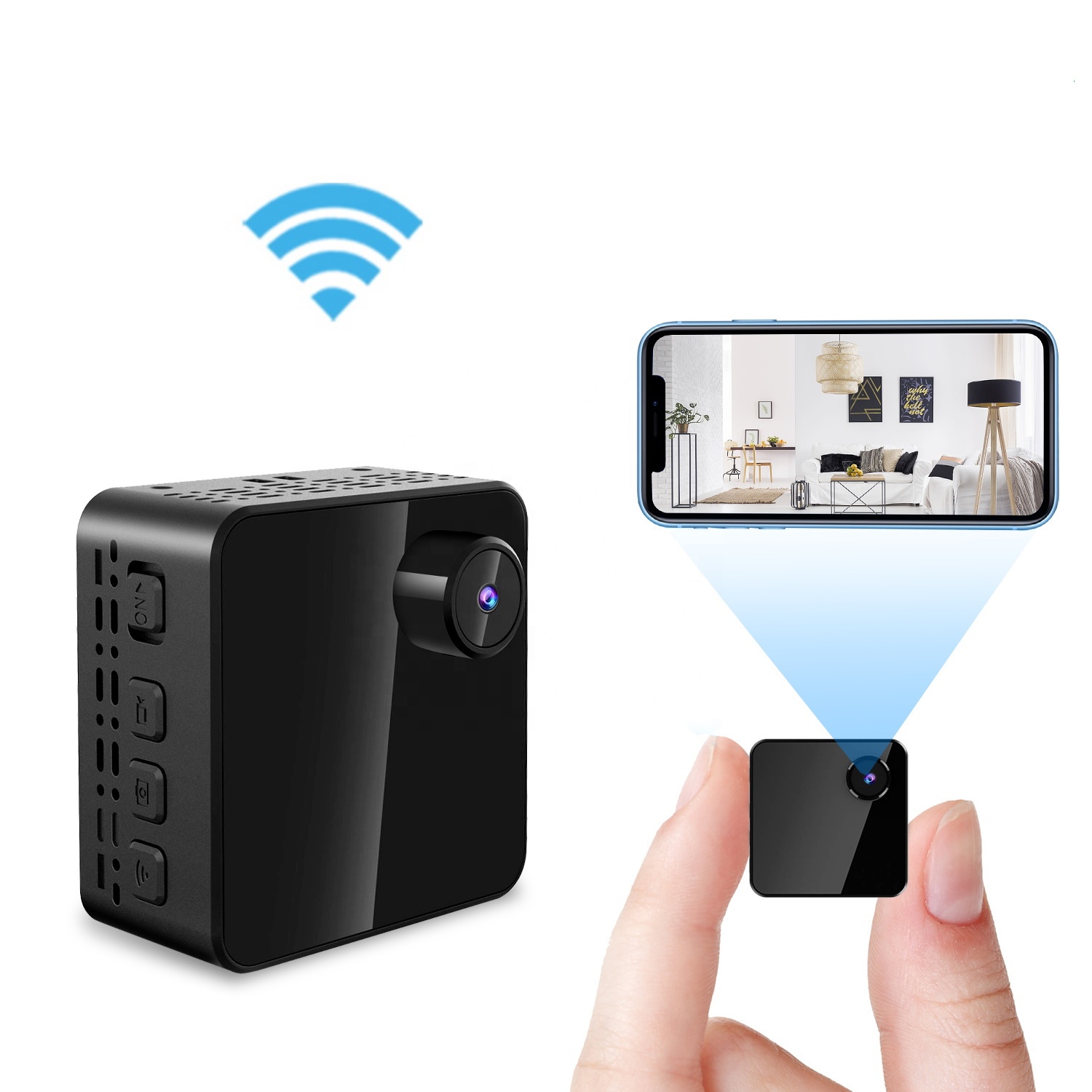 Новое поступление 1080P WiFi Мини шпионская камера беспроводная 140 градусов ночное видение носимая камера