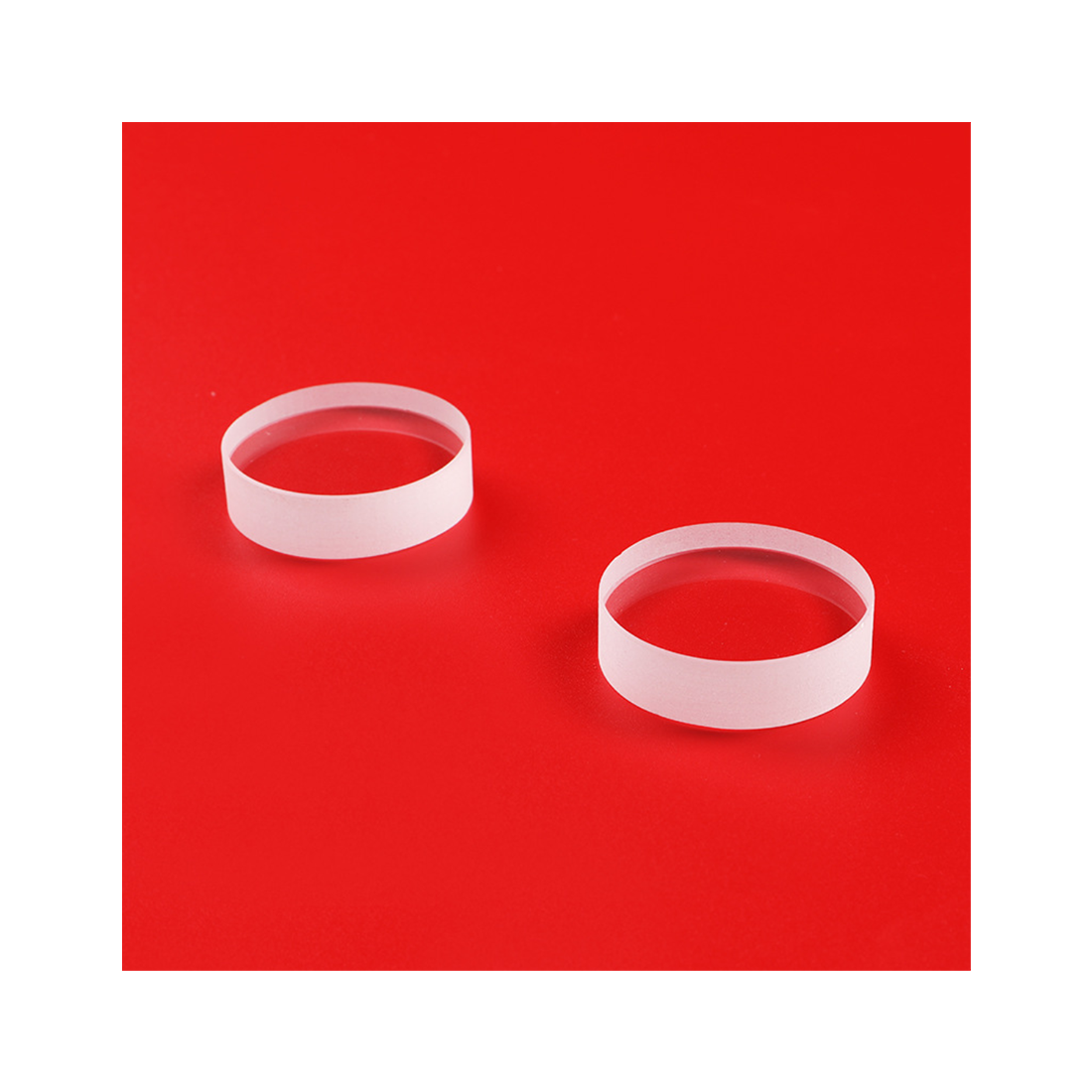 Custom transparent round quartz glass crystal plate