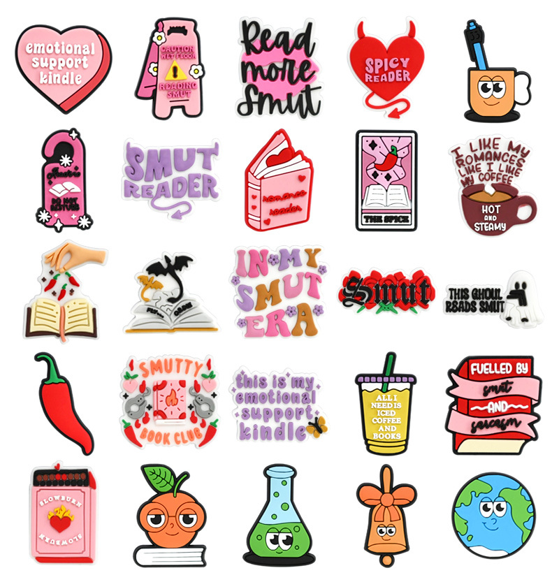 New Charms Back to school Accessories Soft PVC School Shoe Decorations Pen Pencil Book bag bus Shoe Charms For Teachers Students