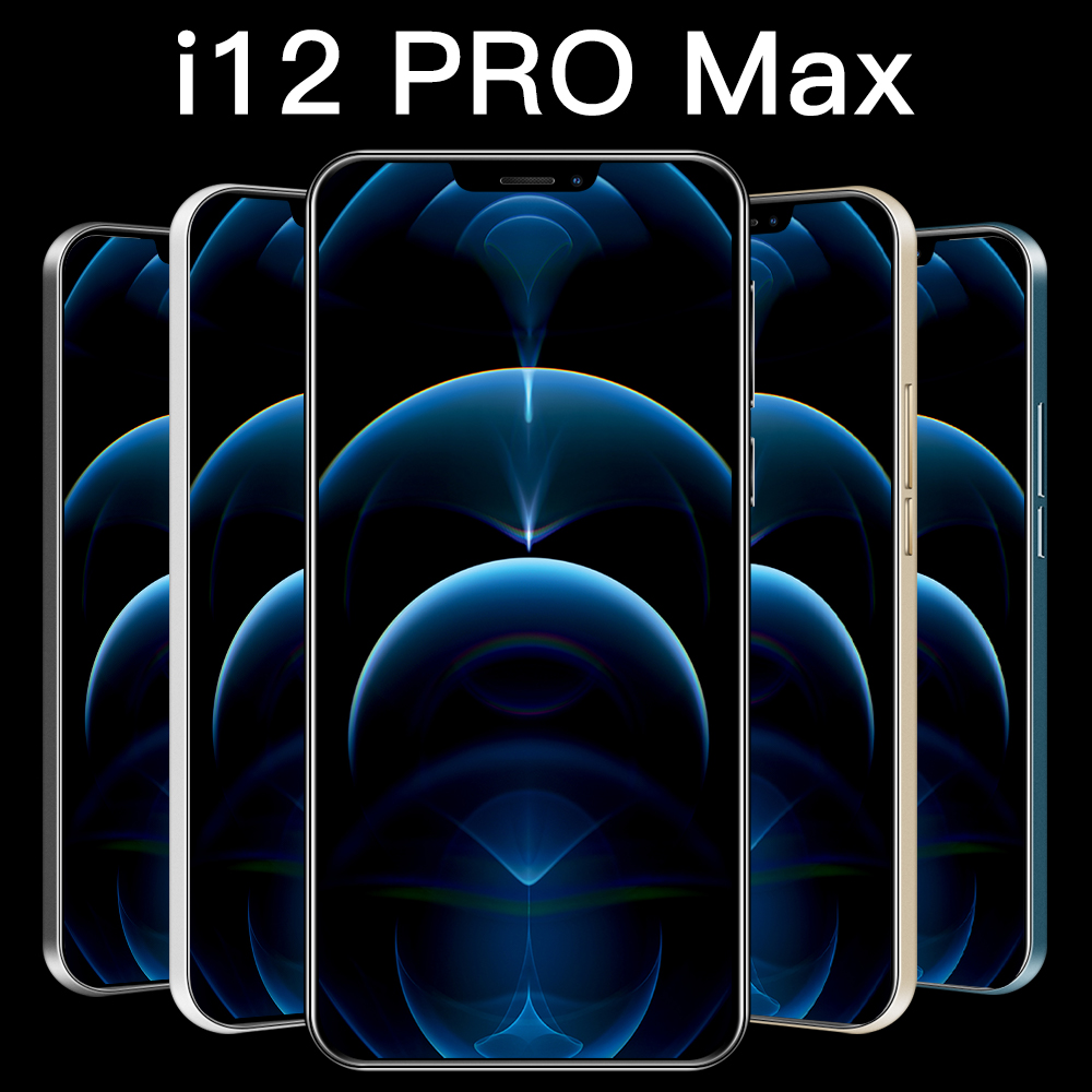Недорогой Мобильный телефон android i12 pro max MTK6889 10-core 6,7 дюймов HD 1440*3040 5G 12 Гб + 512 ГБ 24 Мп + 48 МП 5000 мАч сотовые телефоны
