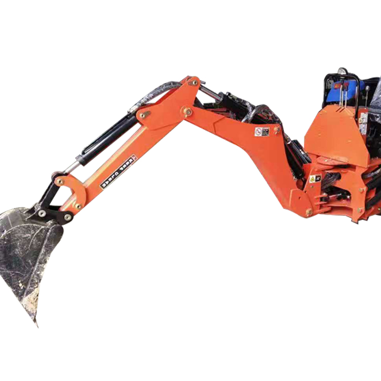 4*4 compact tractor 3 point hitch towable backhoe excavator for farm