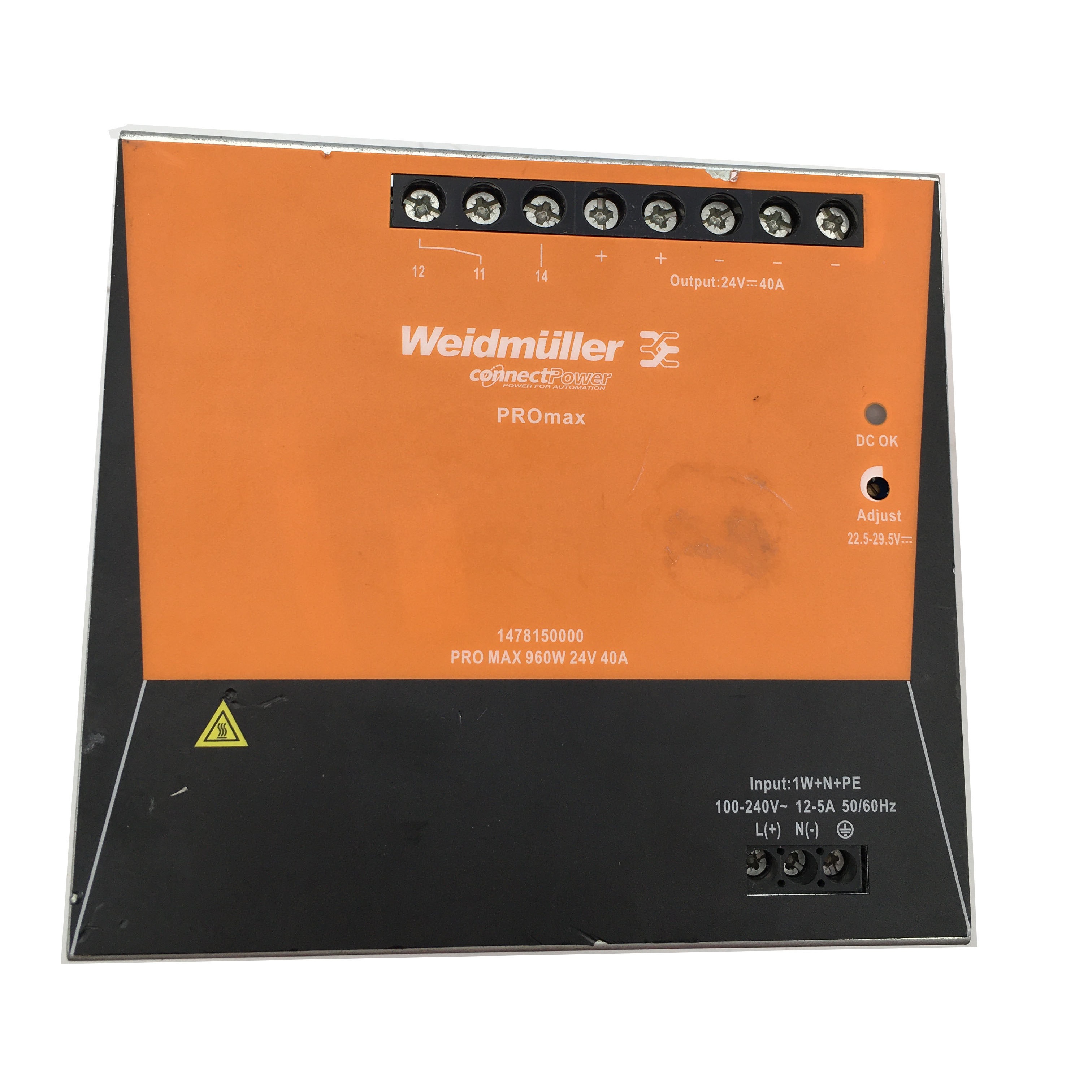 Оригинал для Weidmuller PRO MAX 960 Вт 24 в 40 А 1478150000 импульсный источник питания полностью протестирован