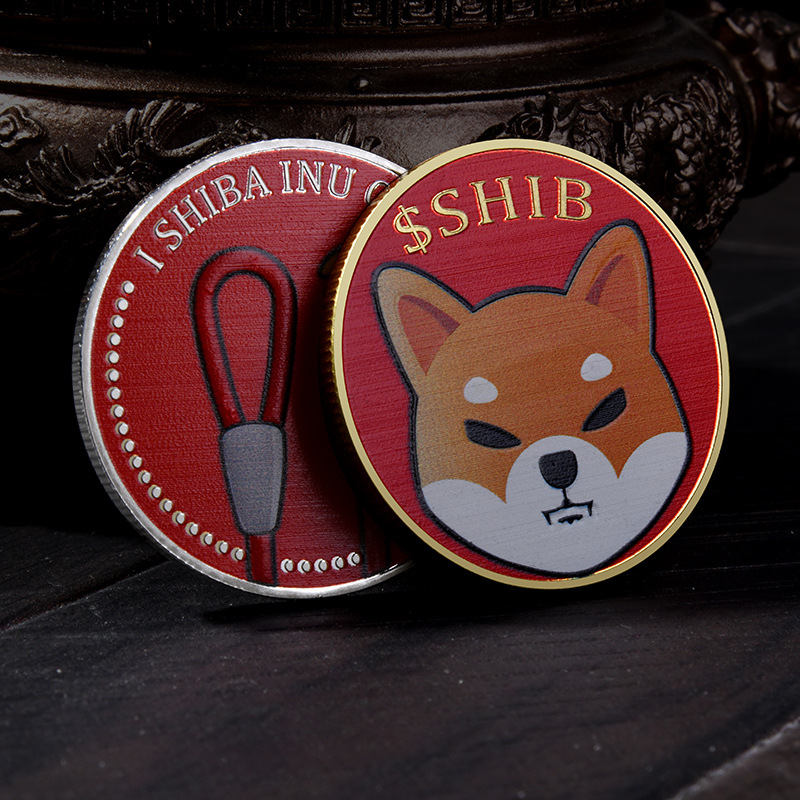 Позолоченная медная коллективная сувенирная монета Doge памятная криптовалюин
