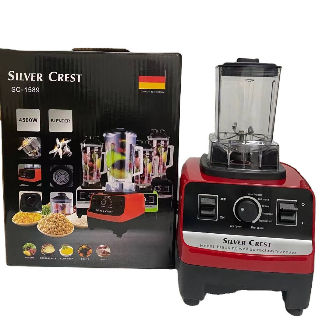 SILVER.CREST 2 CUPS Blender Multifunctional Household Wall Breaker Sand Ice Grinding Blender Food Processing Machine