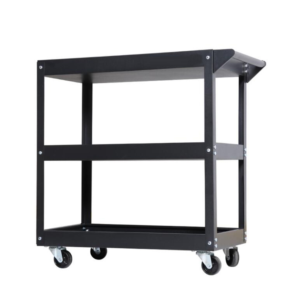 Professional Industrial 3-Shelf Multipurpose Tool Cart on wheels Great for Garage Warehouse Cleaning Office Workplace