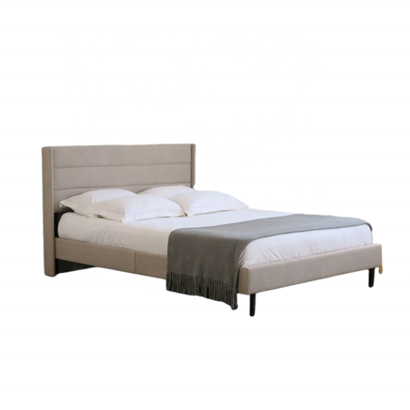 Odm Luxury High-end Customize Victorian Bed Fabric Upholstered Bed platform bed