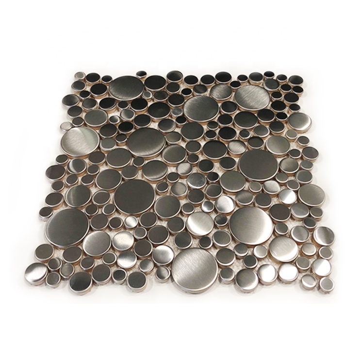 metal mosaic stainless steel sheet for hotel wall decoration and swimming pool