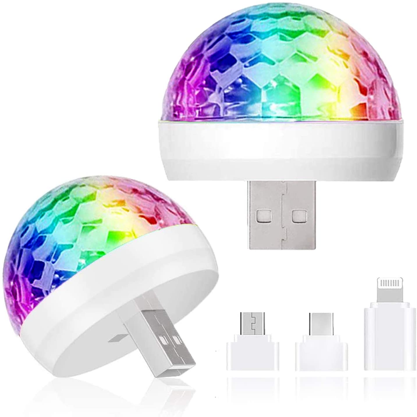 Led Small Magic Ball for led stage light Party Sound Control Mini effect USB ball dj lights disco