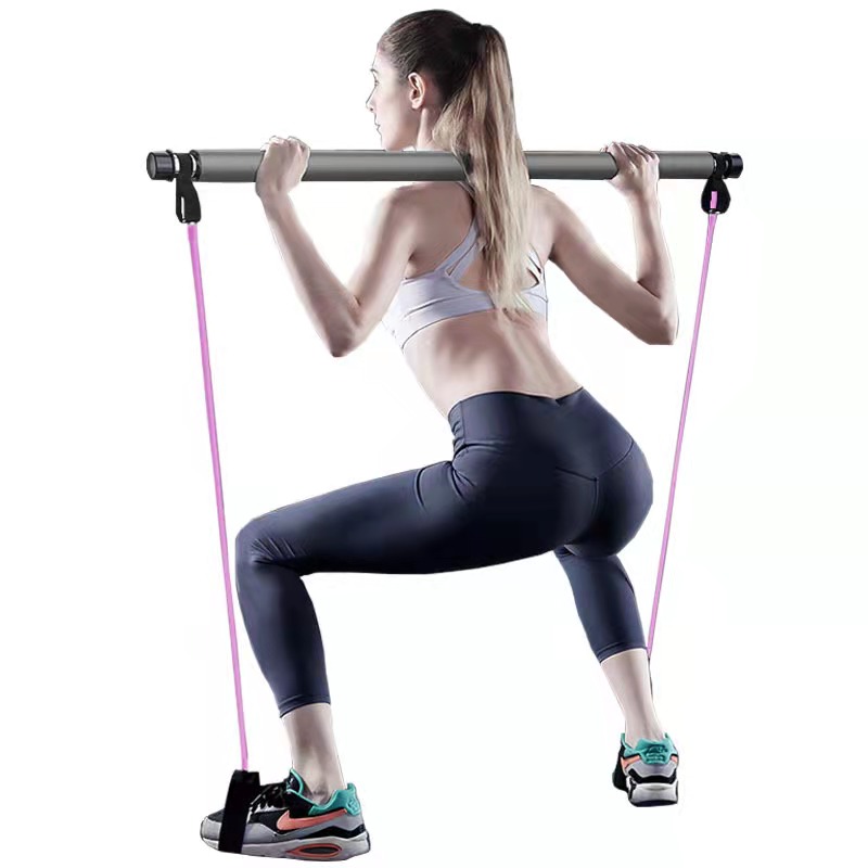 Pilates Reformers Pilates Bar Kit With Resistance Bands Yoga Exercise Bar Pilates Stick Exercise Bands