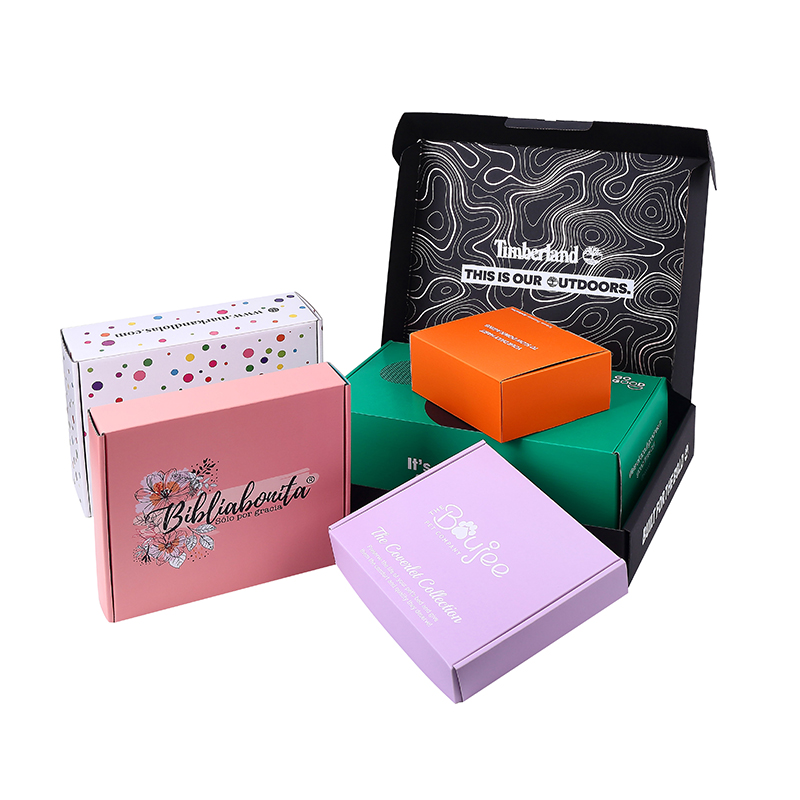 Manufacture Customized Colored Corrugated Boxes Custom Logo Printed Durable Apparel Packaging Boxes For Cosmetic