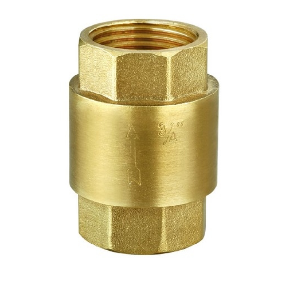 TKFM DN 15 thick vertical internal thread spring brass swing check valve