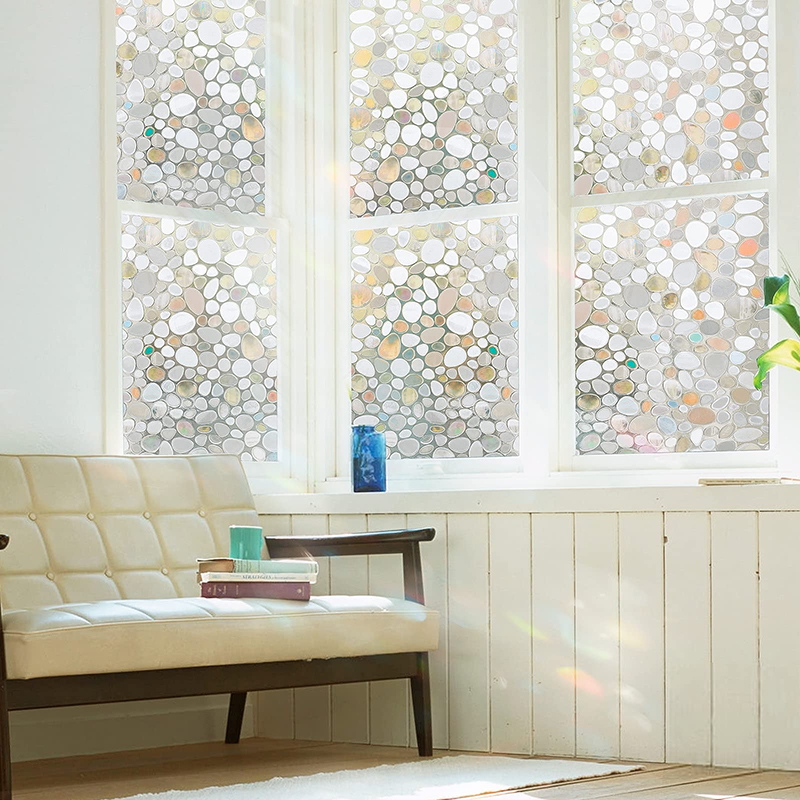 Non-adhesive Privacy UV Rejection Decorative Window Static Cling Window Film