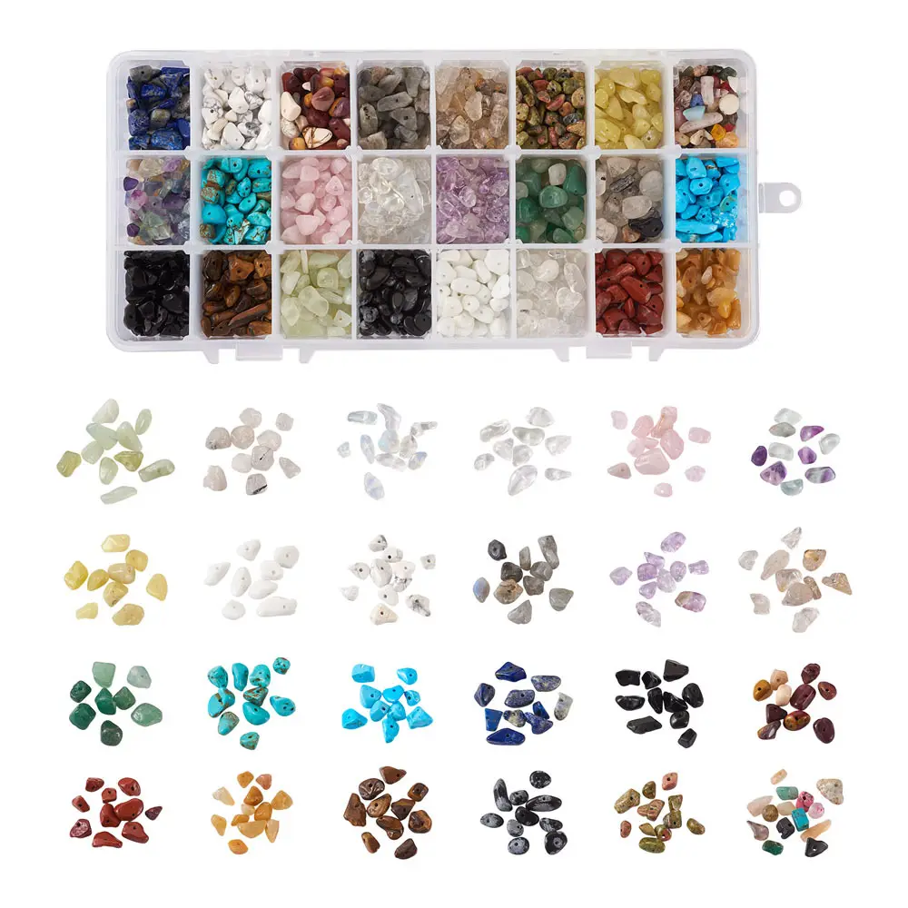 Natural Stone Chips Diy Crystal Jewelry Craft Kit