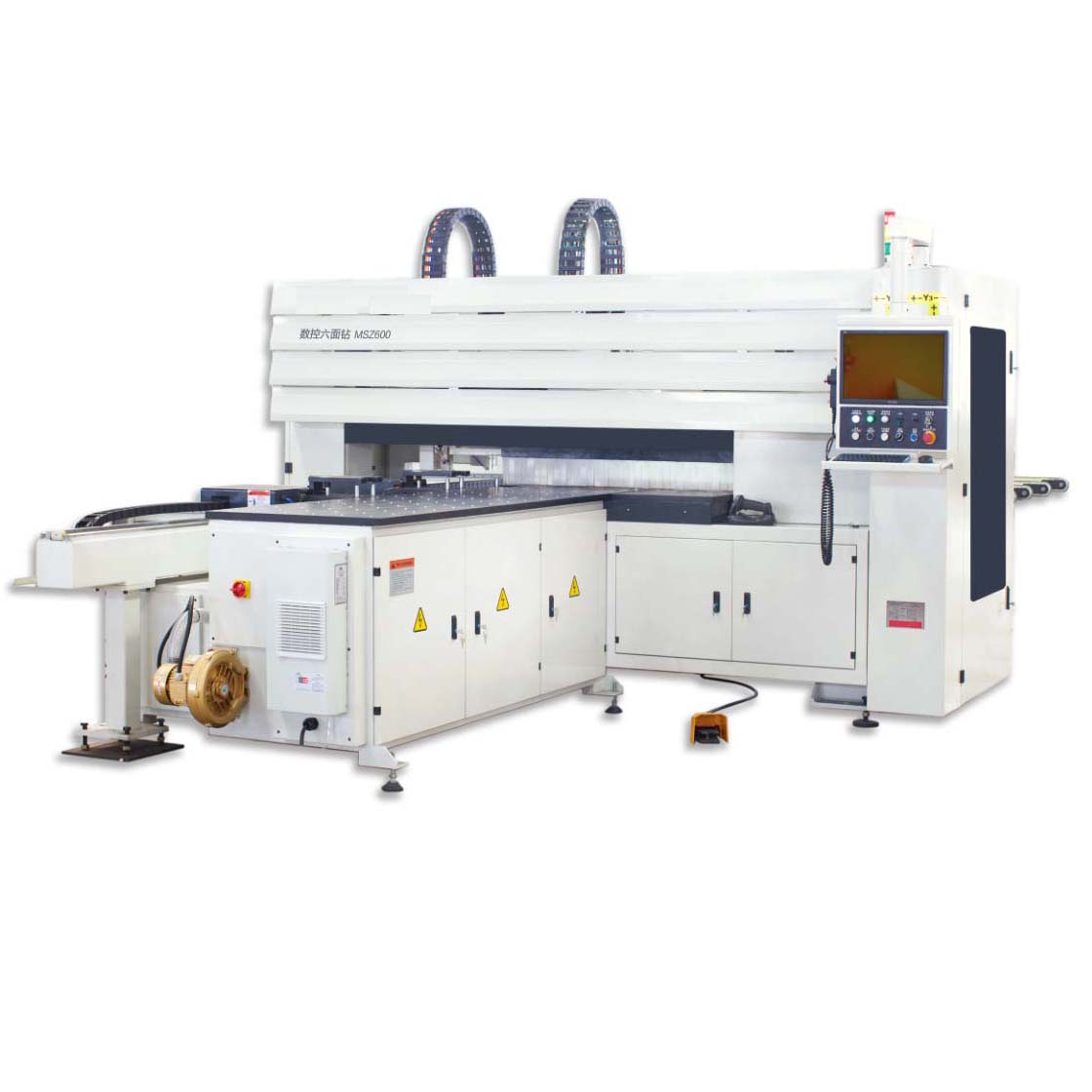Сверхмощный CNC шестисторонний DRILILNG машина