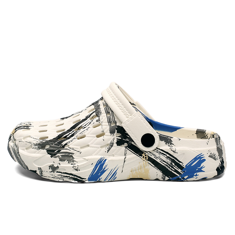 High Quality Fashion Men's Flat Sandals Beach Water Shoes Anti-slip Men Garden Shoes Clogs