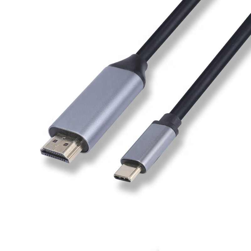 Высококачественный 4K @ 60Hz HDMI-адаптер USB 3,1 Тип C к HDMI-кабелю для ноутбука проектора Видео Аудио USB 3,1 Тип C к HDMI-кабелю