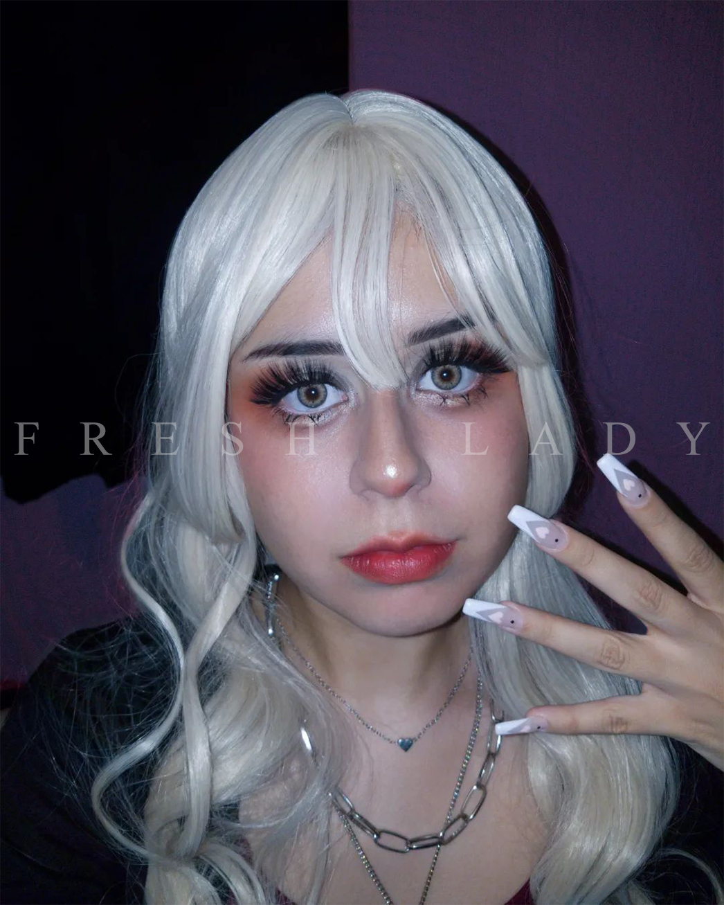 Fresh Lady, серия DNA, оптовая продажа, Коричневые Большие Контактные линзы для глаз, косметические контактные линзы