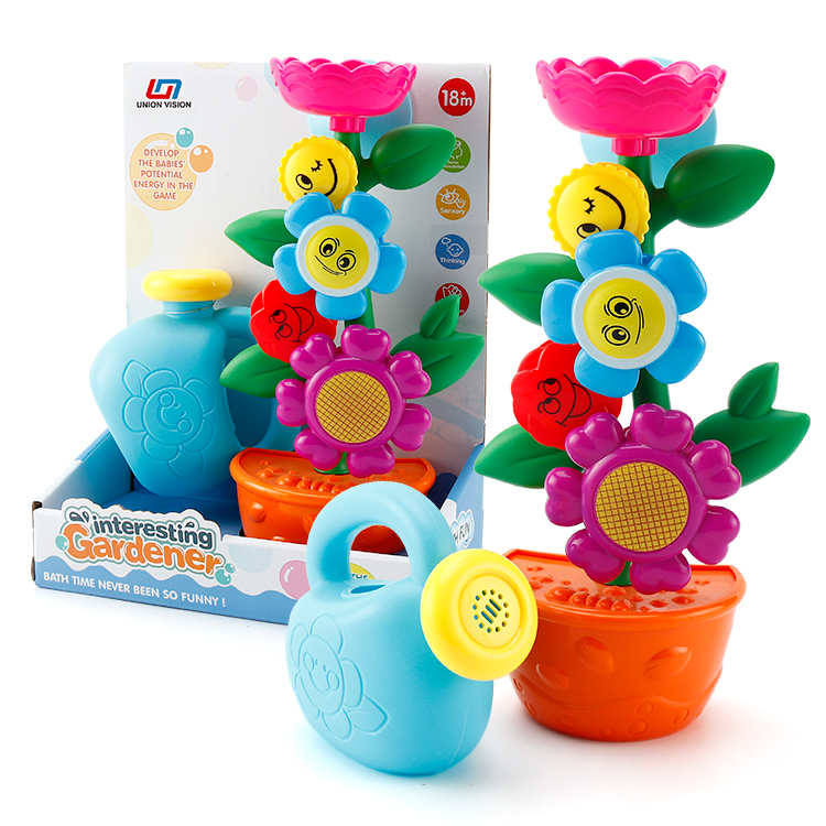 New Style Flower Baby Tub Shower Water Spraying Gardener Bath Toy