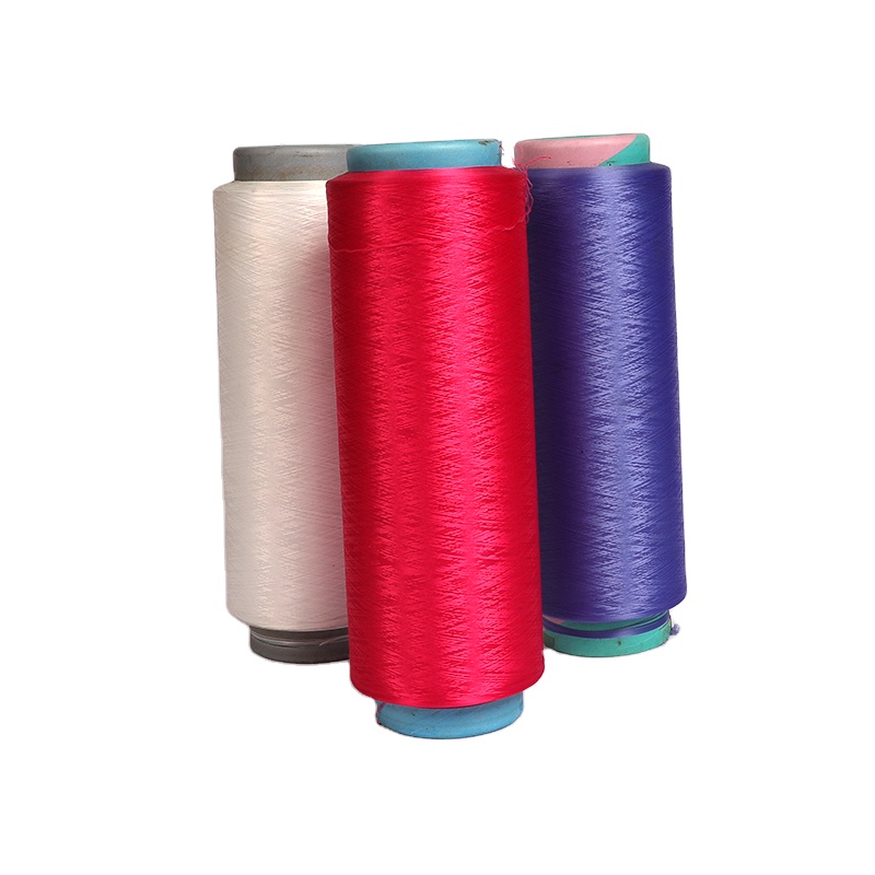100d/2 Hot-sale free sample shine bright polyester dyed sewing thread