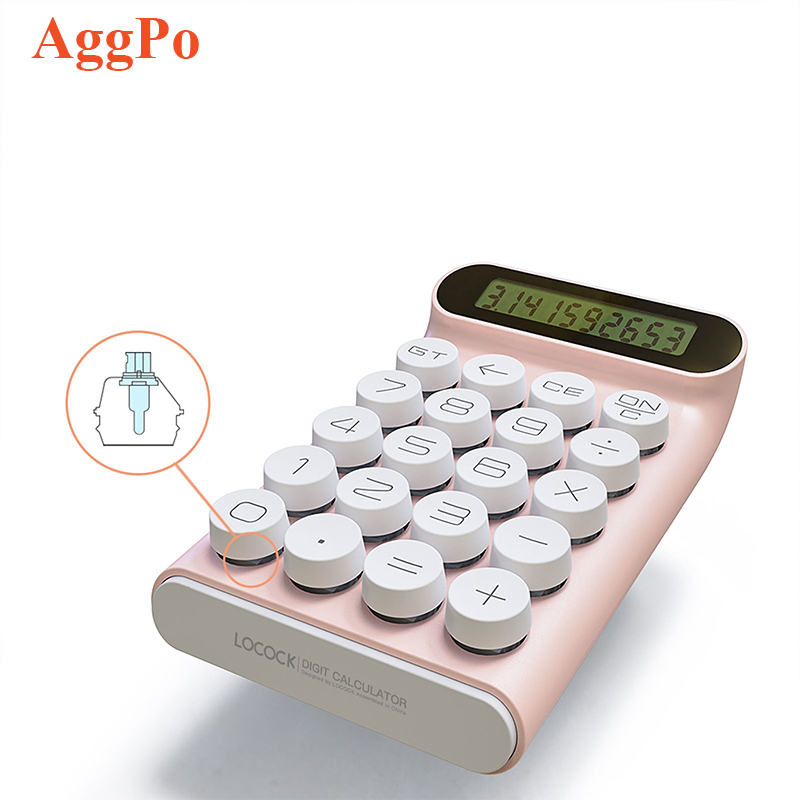 High quality Mechanical keys calculator Student scientific cute mini protable Multidigit display calcylator