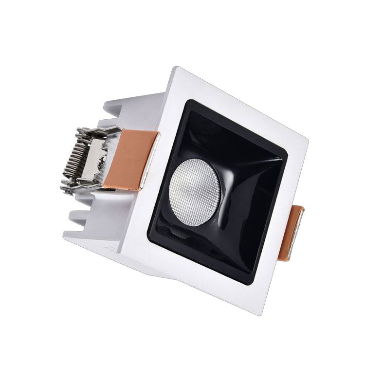 White Square Hotel Corridor Mr16 Anti Glare Recessed Ceiling Downlight