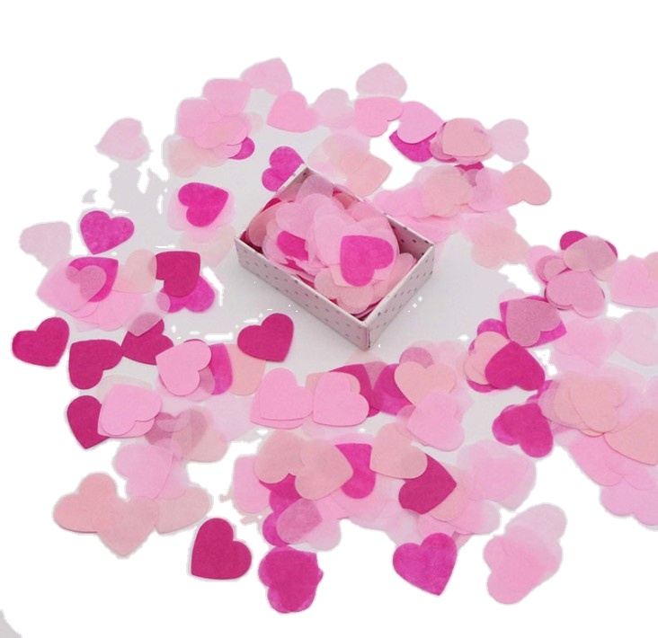 Cross - Boundary Love Mixed Color Confetti Party Heart Paper Throwing Balloon Confetti Gift Paper Wrapping
