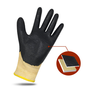 Aramid Cutting Resistant High Temperature Resistant Rubber Gloves Acid And Alkali Resistant Oil Protection Industrial Gloves
