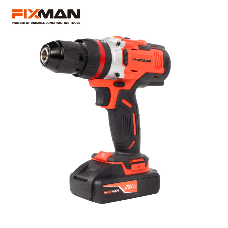 FIXMAN Профессиональный высокопроизводительный дрель makita 18V аккумуляторная ударная молотковая дрель с 2.0Ah литиевая батарея