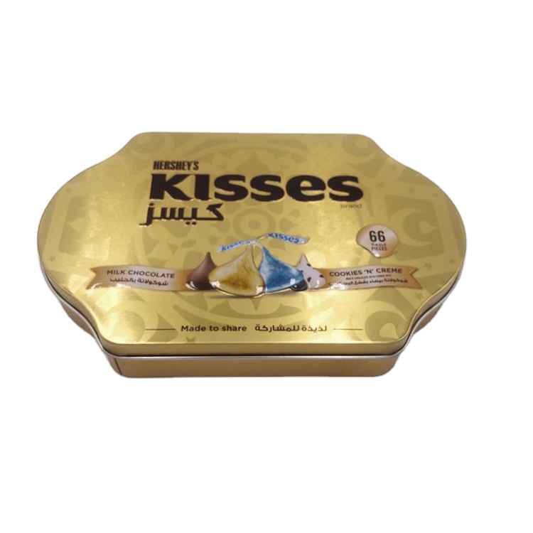 Wholesale Hershey wedding chocolate paper cookie candy Tin packaging box