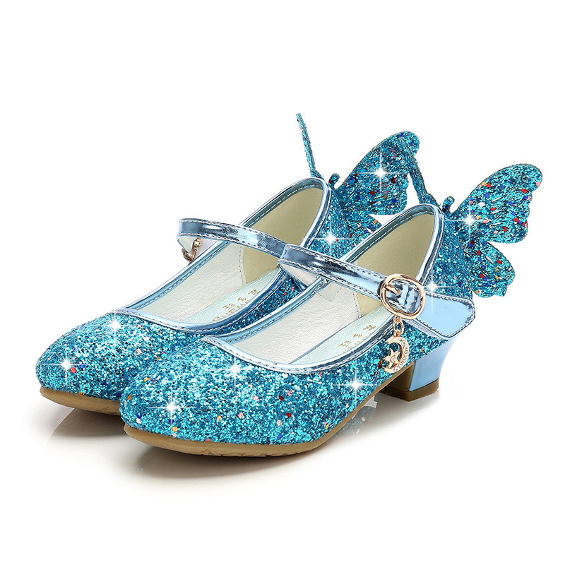 Crystal Girls Shoes Glitter Sandals Children's Dress Shoes