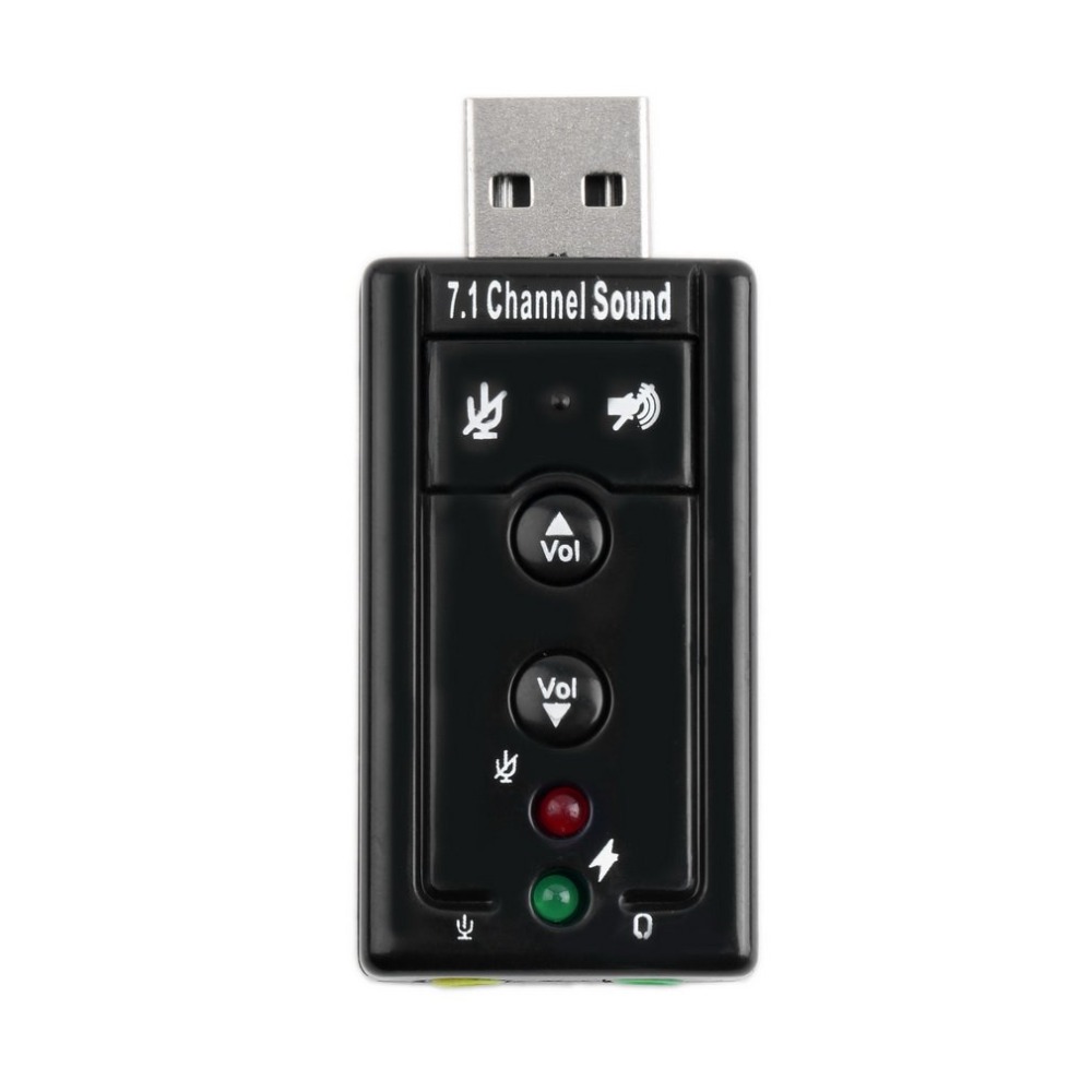 7,1 внешняя звуковая карта USB с разъемом 3,5 мм, аудиоадаптер для наушников, звуковая карта для микрофона, для Mac, Android, Linux