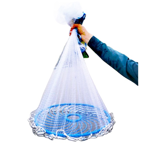 Manually cast fishing net / fishing net / ourdoor cast fishing net