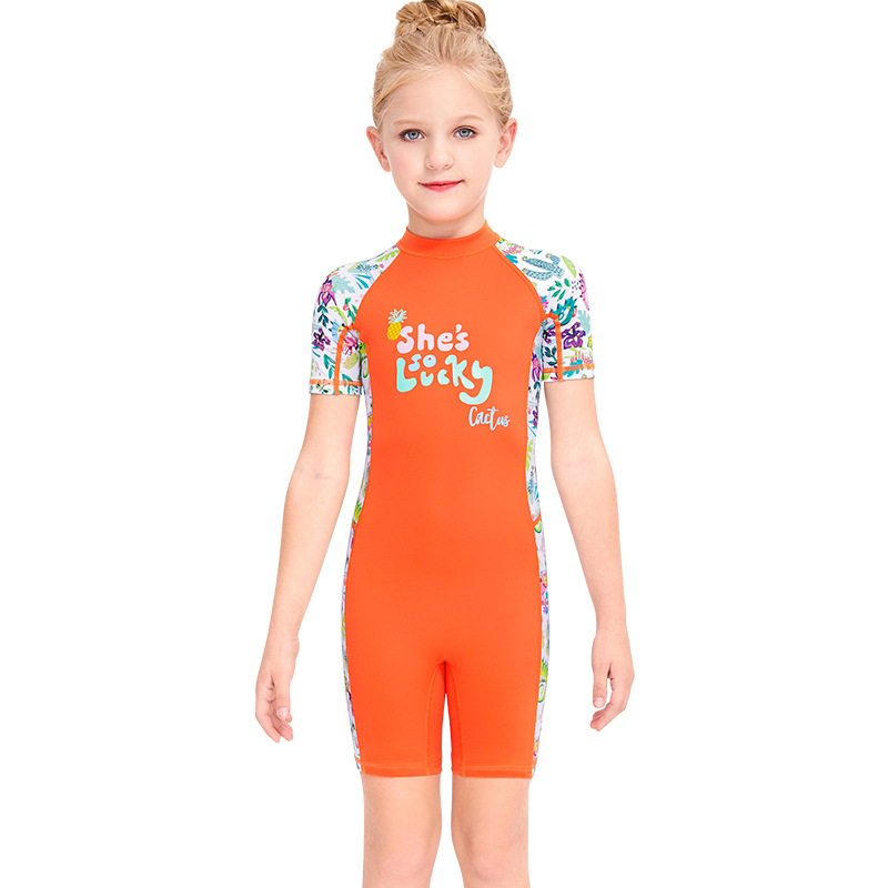 Hot Sale Full Body Short Sleeve wetsuit kids UV Protection Keep Warm diving suit wetsuit one Piece wetsuit neoprene