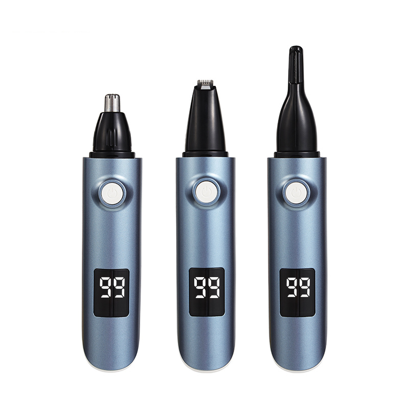 3 In 1 Painless Usb Recharging Hair Beard Electric Nose Hair Trimmer For Men Grooming Kit Nose Hair Trimmer