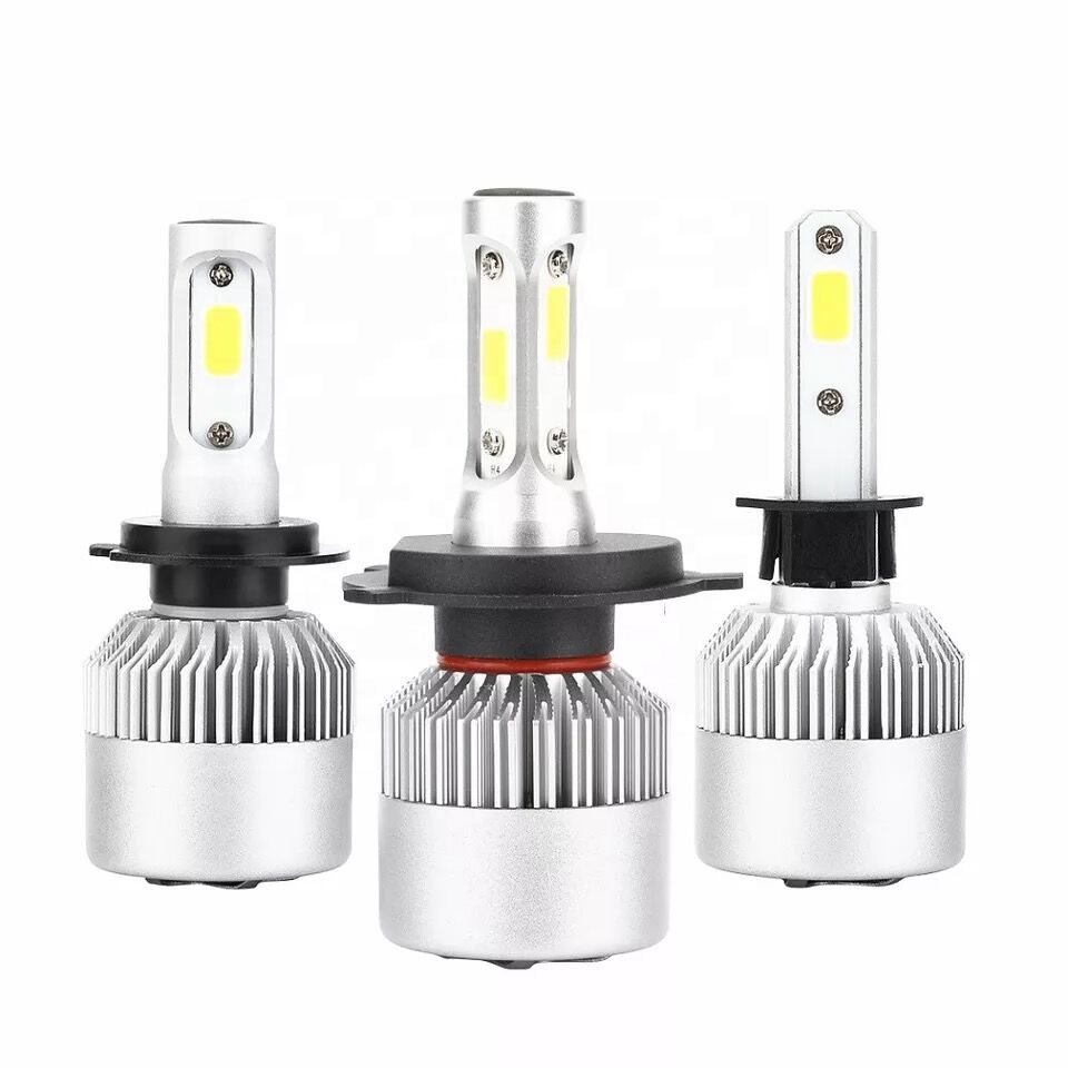 Высокая мощность S2 H4 LED H7 H11 9005 9006 72 Вт лм 12 В Автомобильные светодиодные фары лампа противотуманная фара H1 H4 низкая beamH7 H11led лампа для фар