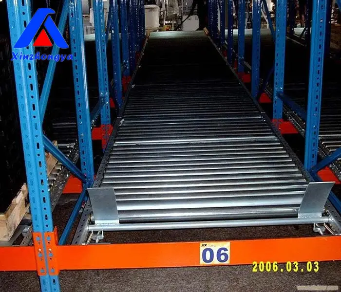 Xinzhongya heavy duty pallet flow rack pallet gravity racking gliding racks