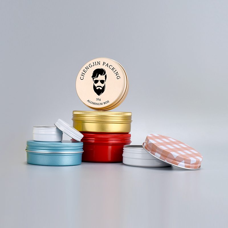 High quality silver gold black white 10ml 15ml 30ml 50ml 60ml 80ml man smoke cream aluminum jar