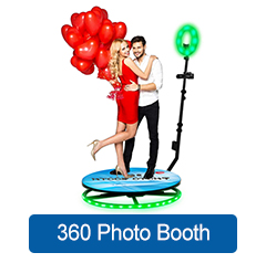 Chrome green curve shape fabric custom print 8x8ft  photo booth backdrop enclosure 360 photo booth backdrop with led lights