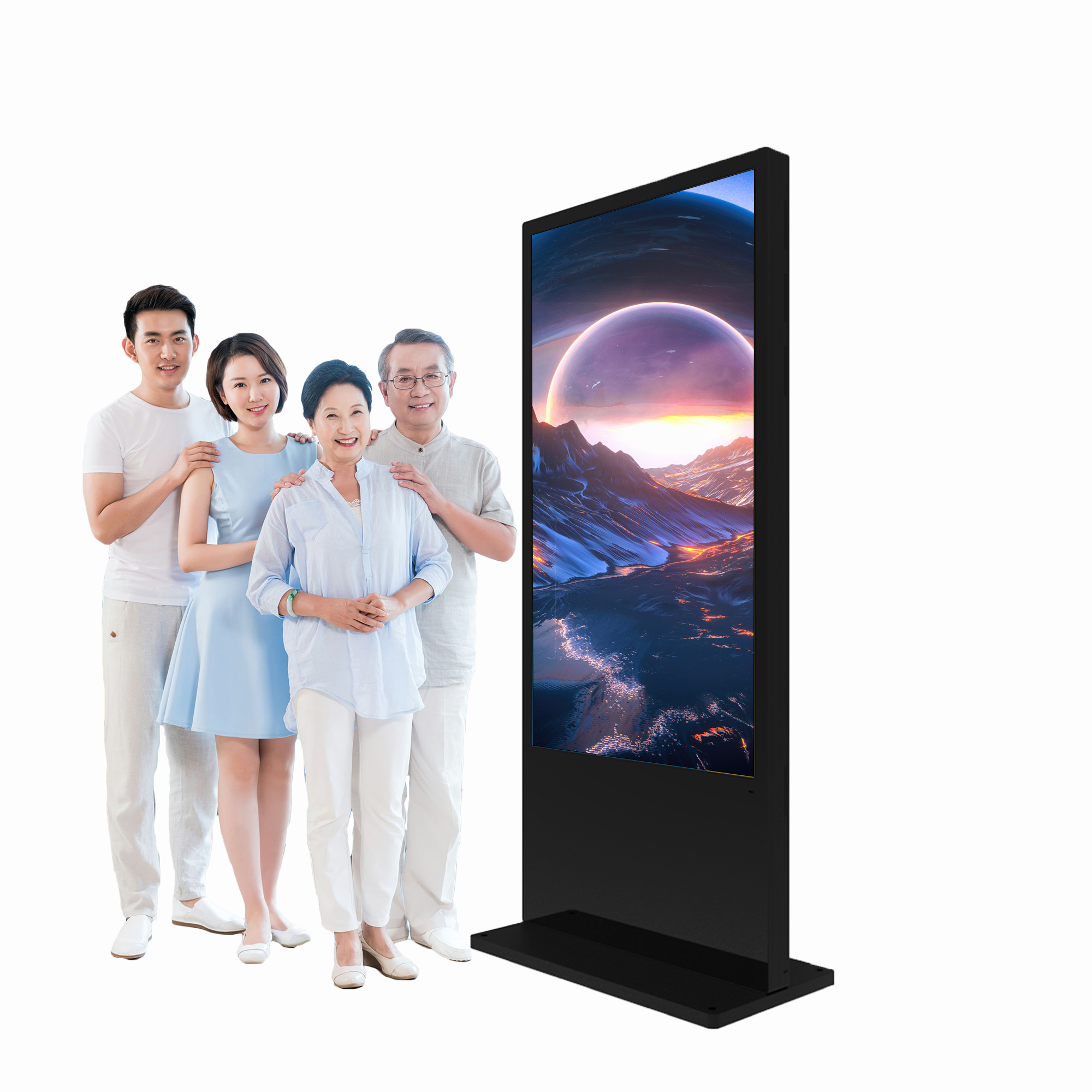 Commercial Ads Screen Led Advertising Player Advertise Board 19 - 65 Inch Wall Mount Media Player Digital Signage And Displays