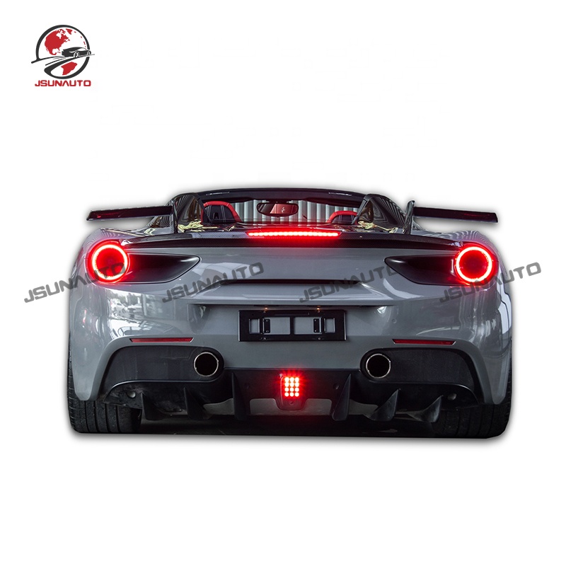 Высококачественный Комплект кузова в стиле м из углеродного волокна для Ferrari 488 GTB, модифицированный задний спойлер типа M, углеродный хвост для 488 Spider