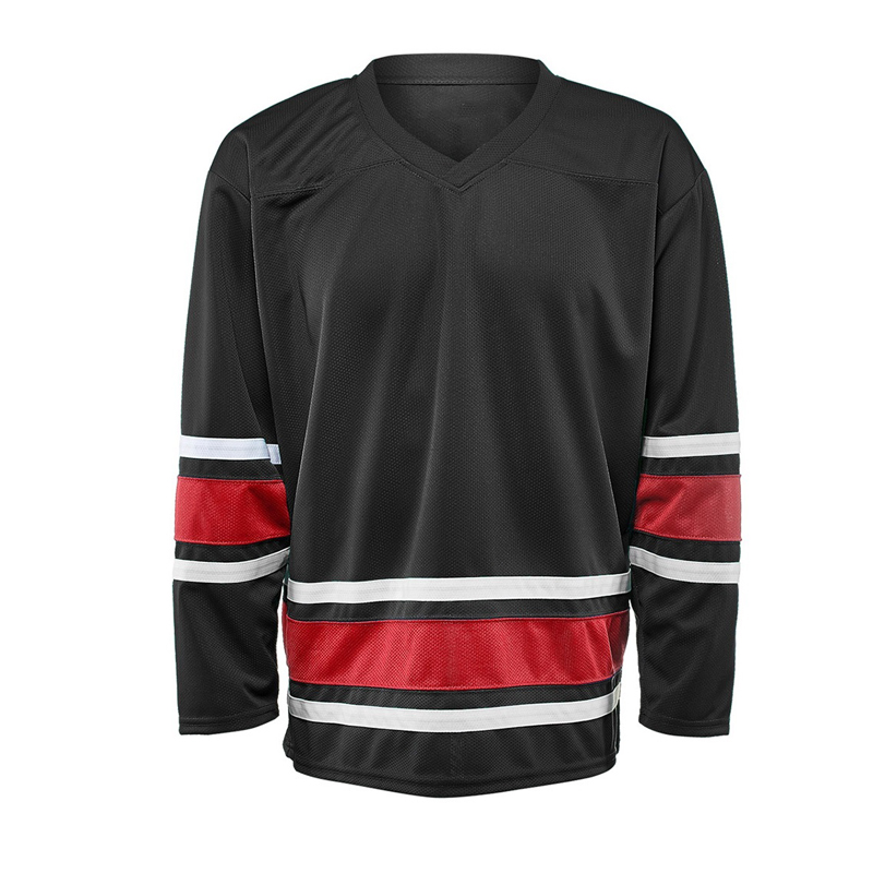 100%polyester high quality custom blank embroided ice hockey jersey 1 moq