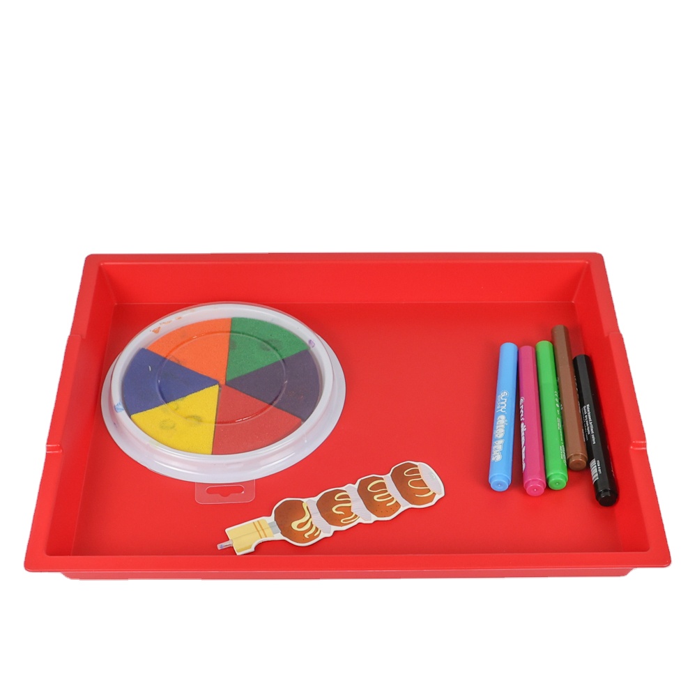 High Quality Easy Clean Craft Trays Kids Activity Durable Plastic Flat Trays