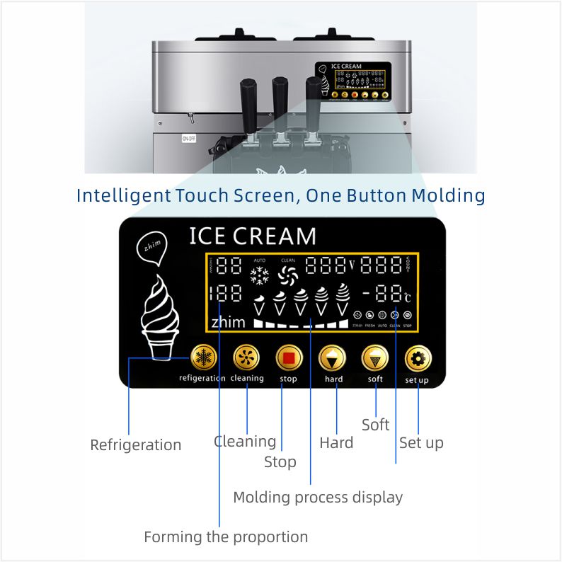 Manufacturers Directly Wholesale High-quality Rollers Automatic Commercial Ice Cream Maker Machine