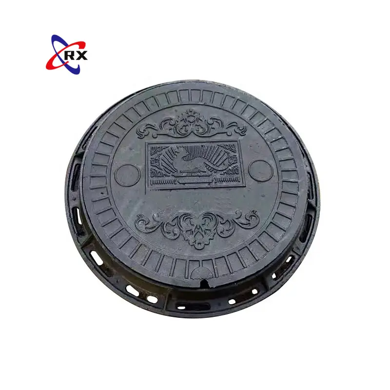 QT500-7 Cast Iron Drainage Manhole Cover Heavy Round and Square Duty Ductile