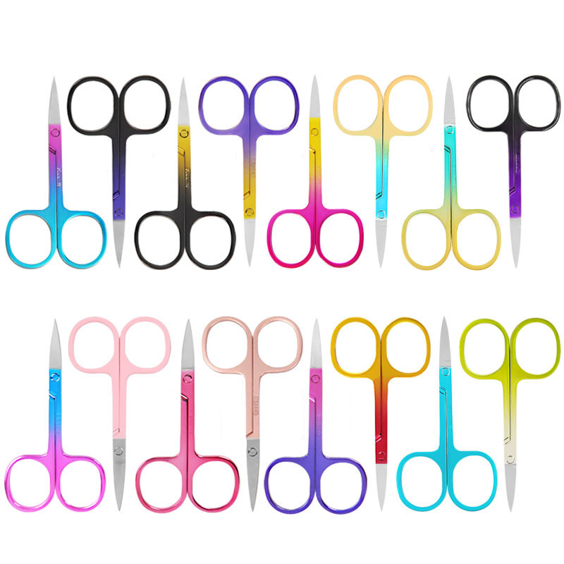 eyebrow scissors gold  beauty scissors sets  free sample makeup scissors