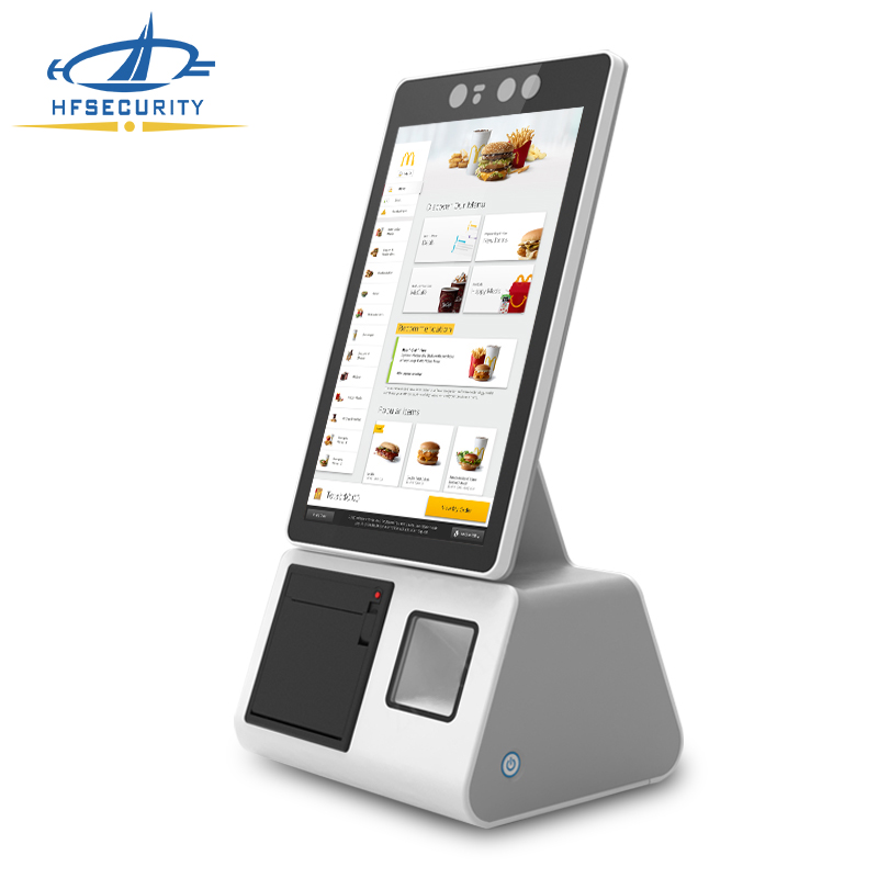 SP10 New design self service cash rfegister kiosk electroic machine mini pos kiosk thermal ptinter android lcd fast food kiosk