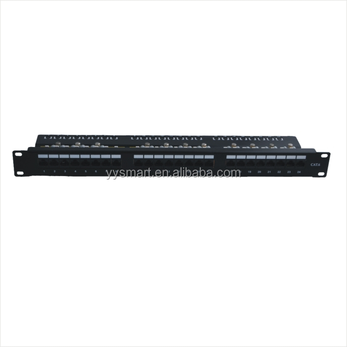 19 дюймов 1U Cat5e UTP 24 порт Krone патч-панель